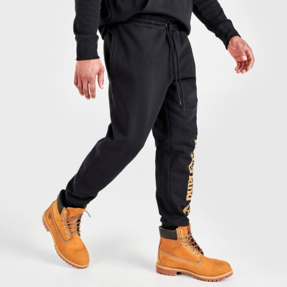 Timberland Black and Gold Logo Joggers - Picture 2 of 7